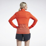 RUNNING 1/4 ZIP TOP - APPELSÍNUGULUR